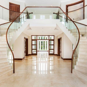 Một số mẫu cầu thang kính đẹp hiện đại nhất hiện nay 5